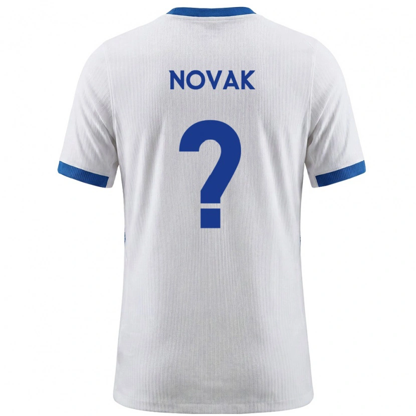 Danxen Niño Camiseta Eslovenia Luka Novak #0 Blanco Azul 1ª Equipación 26-28 La Camisa México