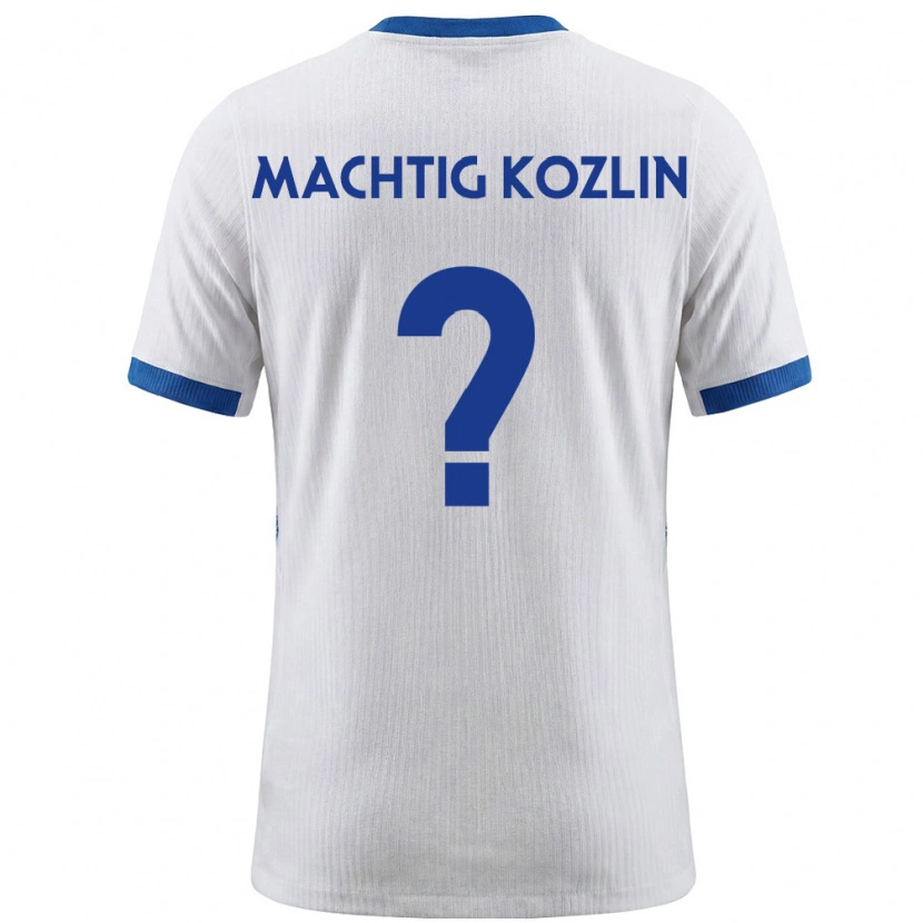 Danxen Niño Camiseta Eslovenia Vid Mächtig Kozlin #0 Blanco Azul 1ª Equipación 26-28 La Camisa México