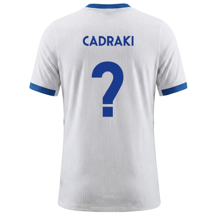 Danxen Niño Camiseta Eslovenia Betim Cadraki #0 Blanco Azul 1ª Equipación 26-28 La Camisa México