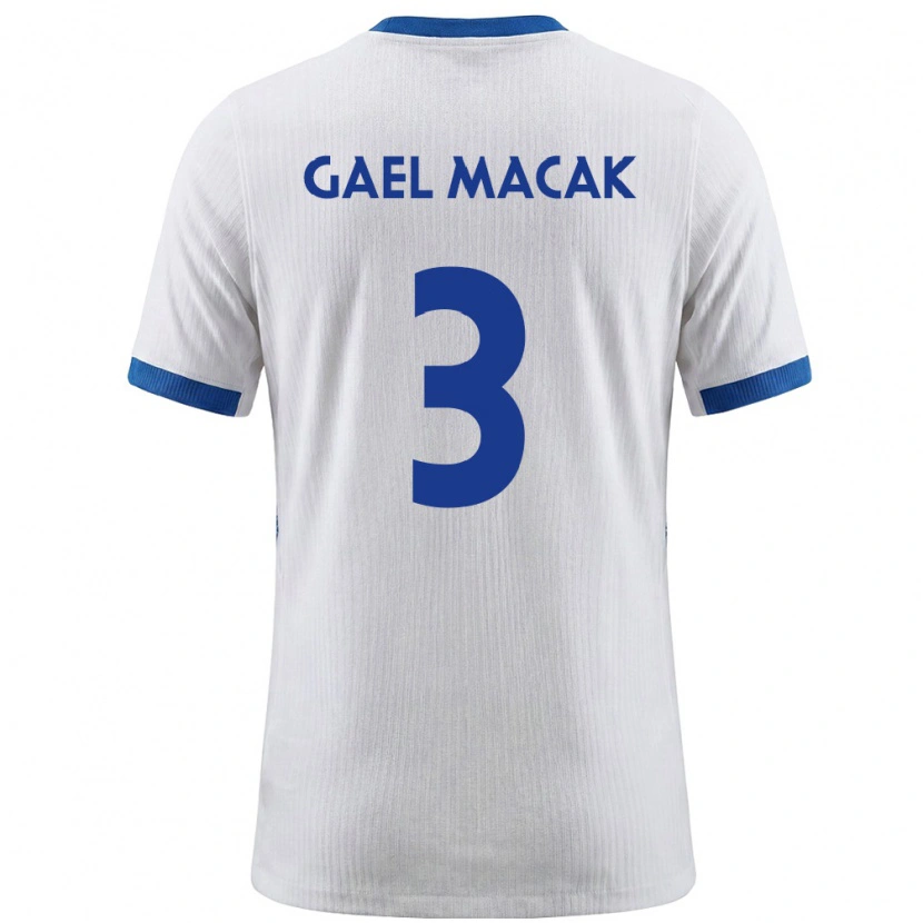 Danxen Niño Camiseta Eslovenia Gael Macak #3 Blanco Azul 1ª Equipación 26-28 La Camisa México