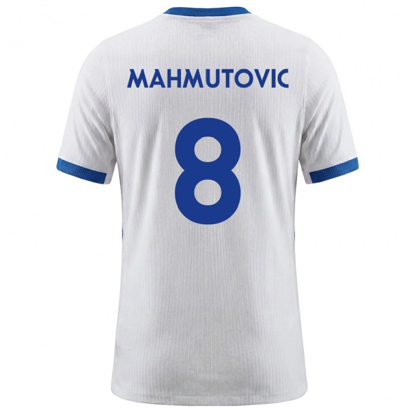 Danxen Niño Camiseta Eslovenia Malik Mahmutovic #8 Blanco Azul 1ª Equipación 26-28 La Camisa México