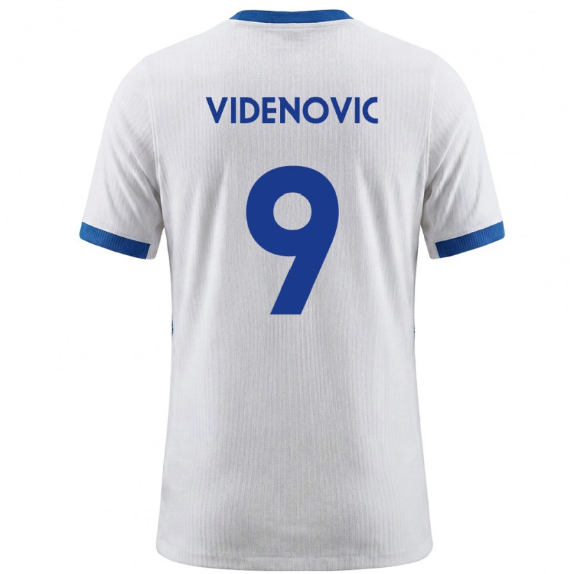 Danxen Niño Camiseta Eslovenia Denis Videnovic #9 Blanco Azul 1ª Equipación 26-28 La Camisa México