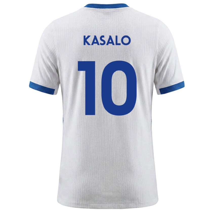 Danxen Niño Camiseta Eslovenia Niko Kasalo #10 Blanco Azul 1ª Equipación 26-28 La Camisa México