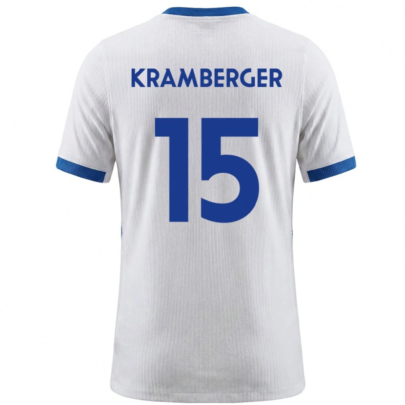 Danxen Niño Camiseta Eslovenia Mark Kramberger #15 Blanco Azul 1ª Equipación 26-28 La Camisa México