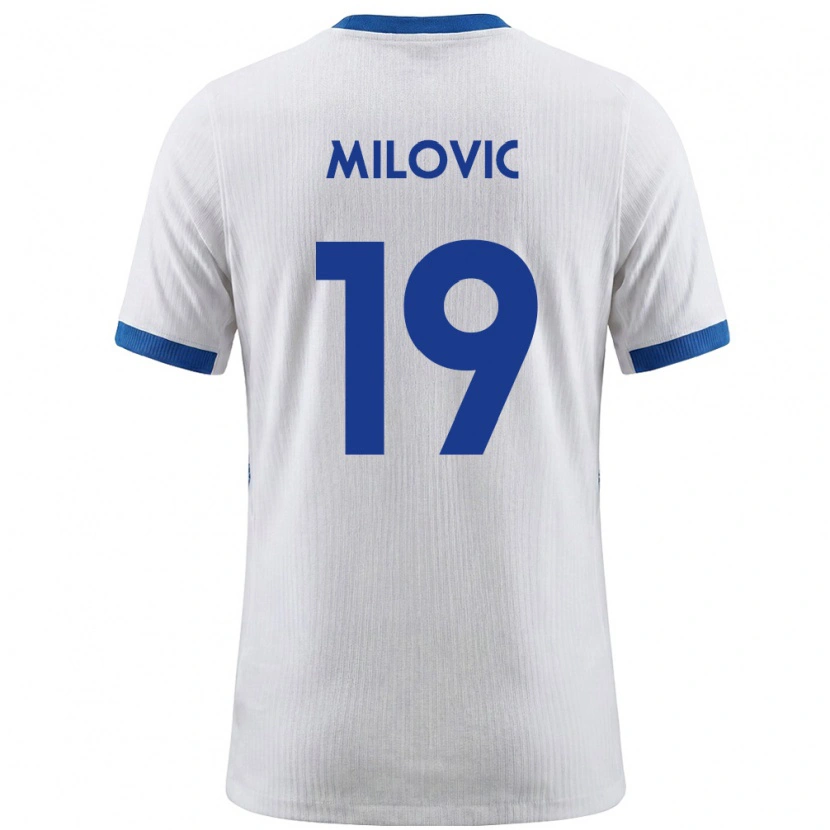 Danxen Niño Camiseta Eslovenia Ana Milovič #19 Blanco Azul 1ª Equipación 26-28 La Camisa México