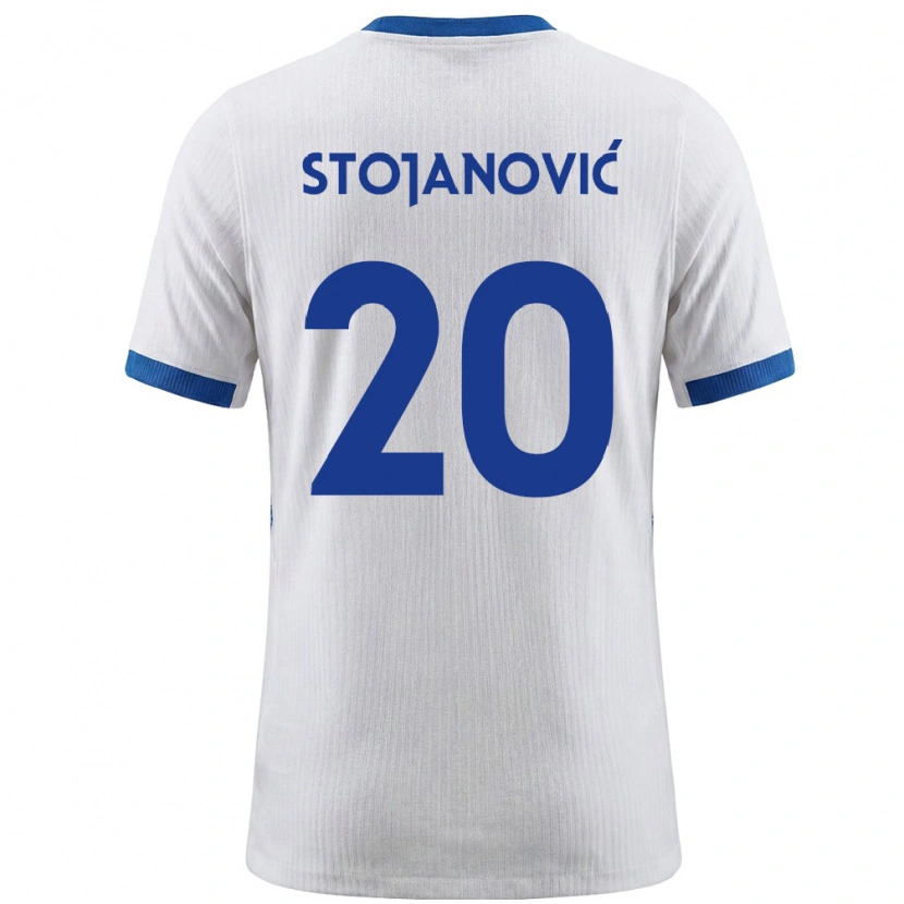 Danxen Niño Camiseta Eslovenia Petar Stojanović #20 Blanco Azul 1ª Equipación 26-28 La Camisa México