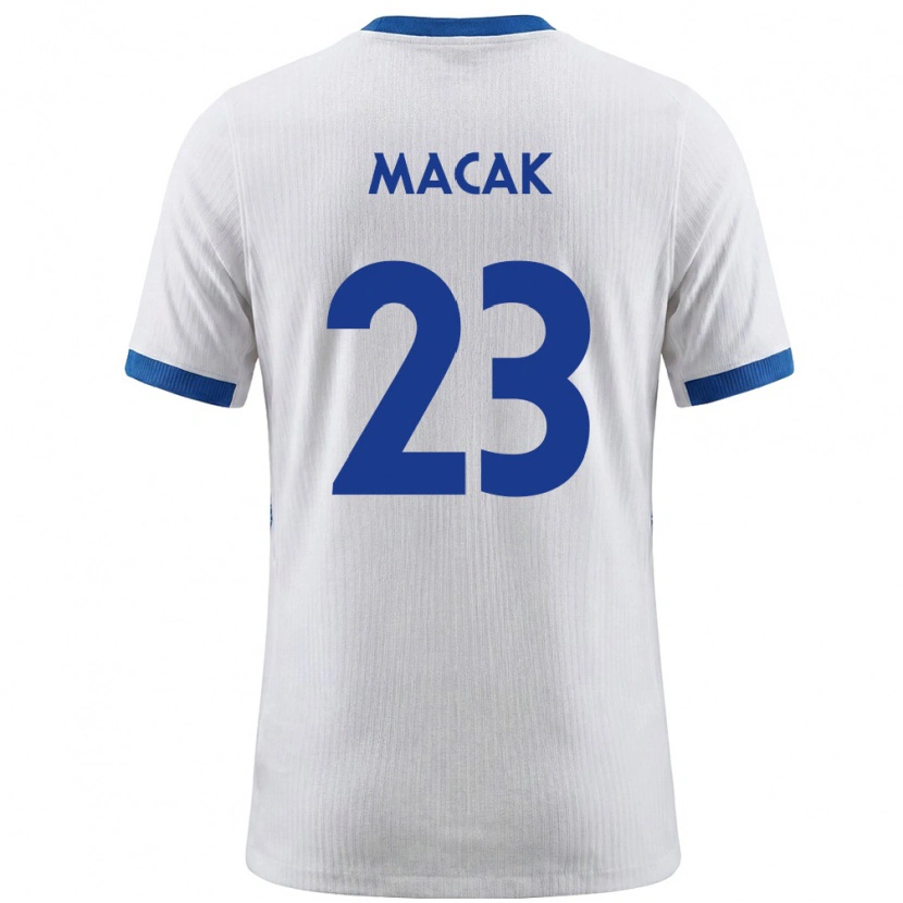 Danxen Niño Camiseta Eslovenia Manuel Macak #23 Blanco Azul 1ª Equipación 26-28 La Camisa México