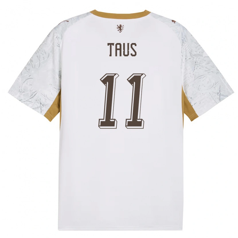 Danxen Niño Camiseta Chequia Martin Taus #11 Marfil Oro Gris 2ª Equipación 26-28 La Camisa México