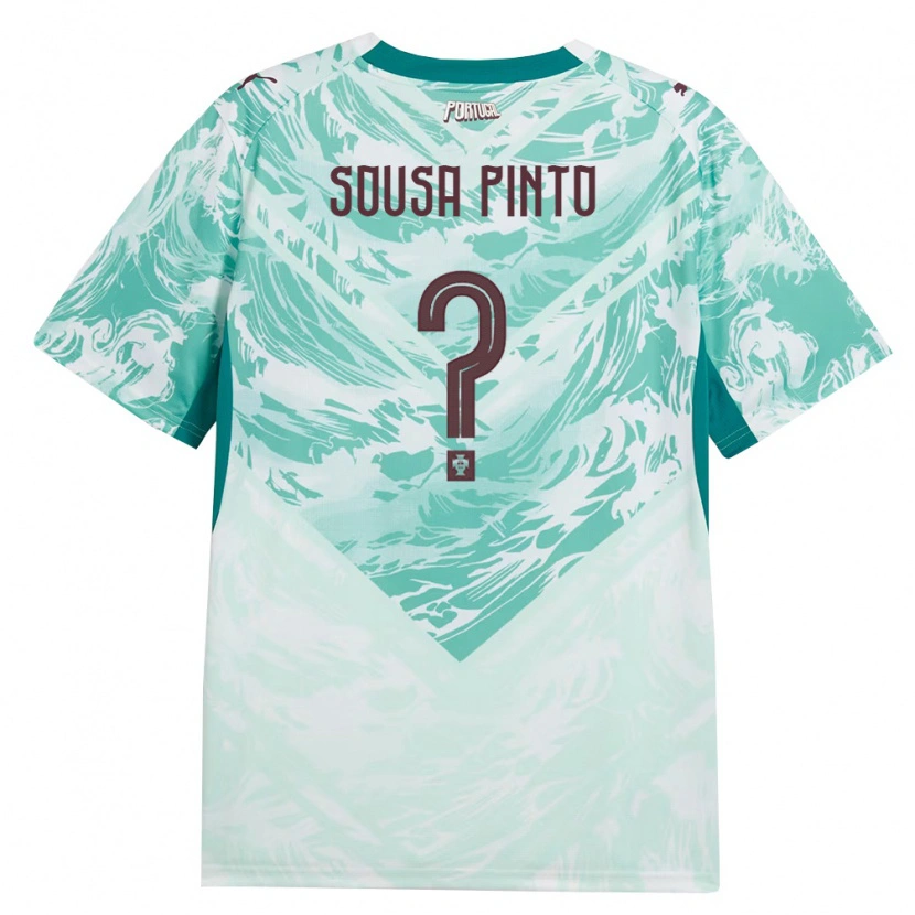 Danxen Niño Camiseta Portugal Guilherme Sousa Pinto #0 Azul Cielo Blanco Verde 2ª Equipación 26-28 La Camisa México
