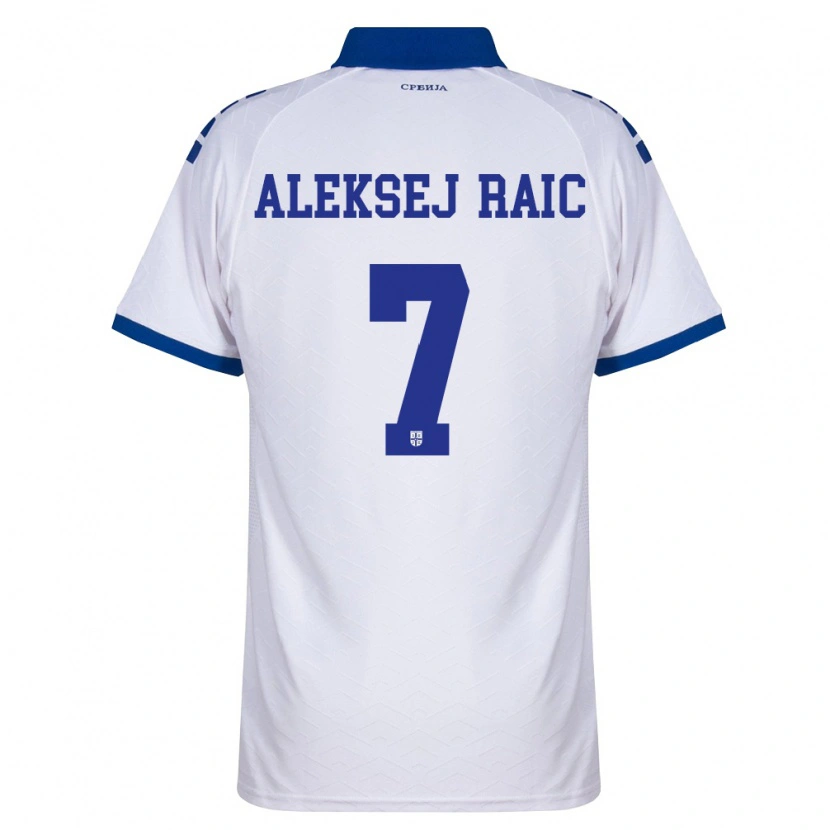 Danxen Niño Camiseta Serbia Neven Aleksej Raic #7 Marino Blanco Rojo 2ª Equipación 26-28 La Camisa México