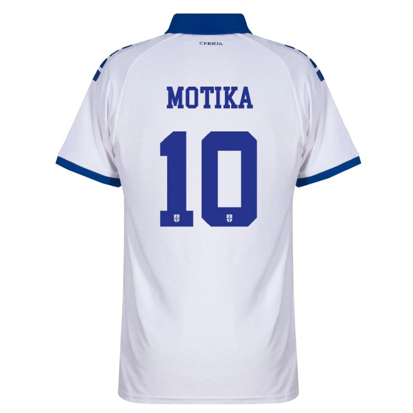 Danxen Niño Camiseta Serbia Nemanja Motika #10 Marino Blanco Rojo 2ª Equipación 26-28 La Camisa México