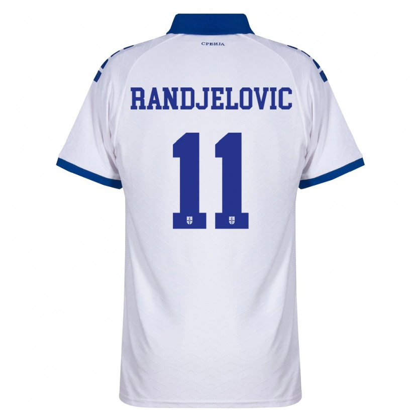 Danxen Niño Camiseta Serbia Lazar Randjelovic #11 Marino Blanco Rojo 2ª Equipación 26-28 La Camisa México