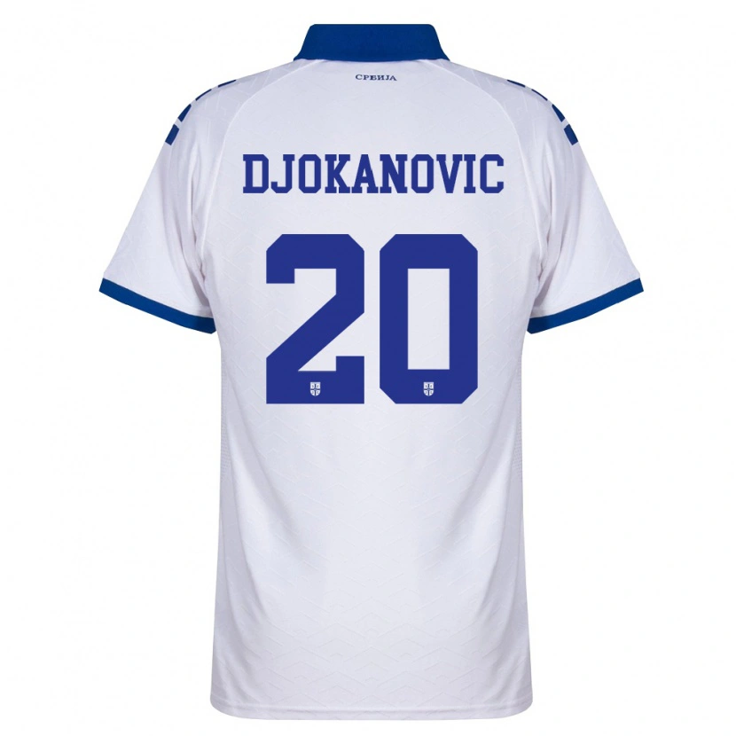 Danxen Niño Camiseta Serbia Damjan Djokanovic #20 Marino Blanco Rojo 2ª Equipación 26-28 La Camisa México