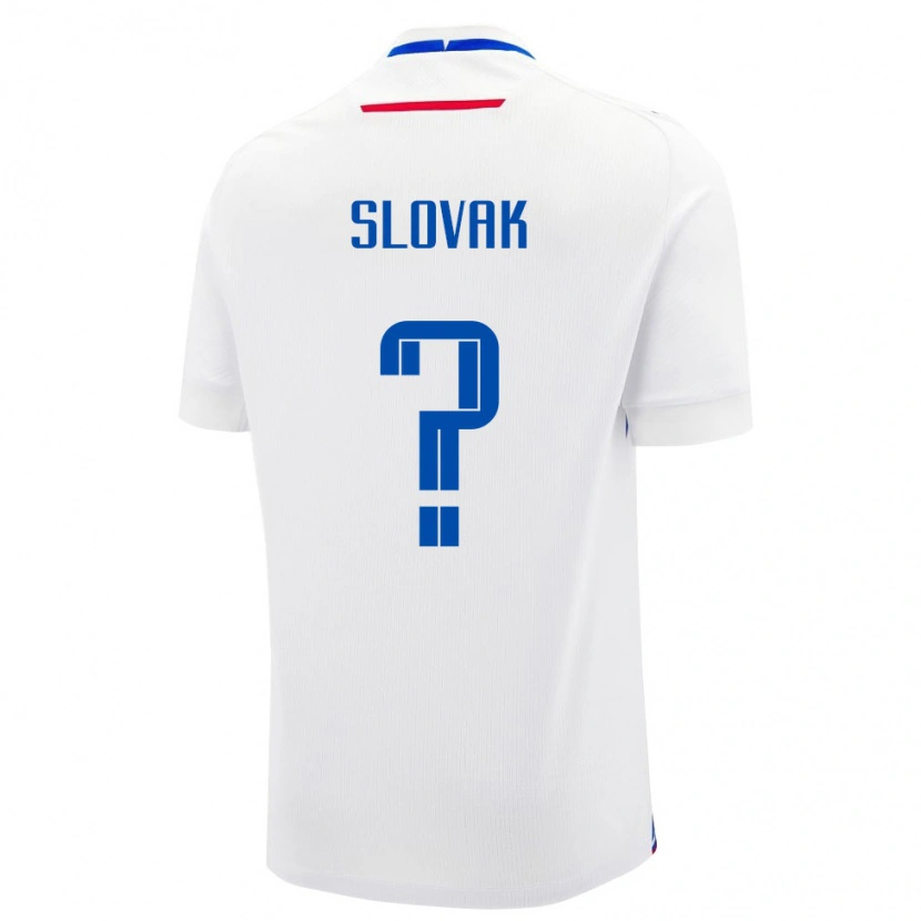 Danxen Niño Camiseta Eslovaquia Filip Slovak #0 Blanco Azul 2ª Equipación 26-28 La Camisa México