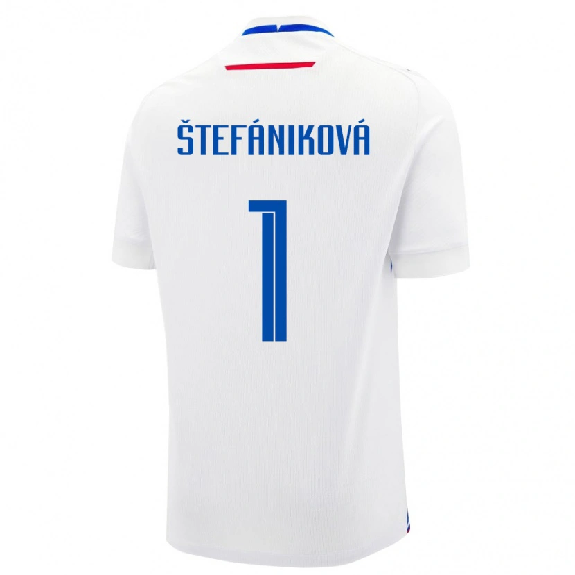 Danxen Niño Camiseta Eslovaquia Marína Štefániková #1 Blanco Azul 2ª Equipación 26-28 La Camisa México