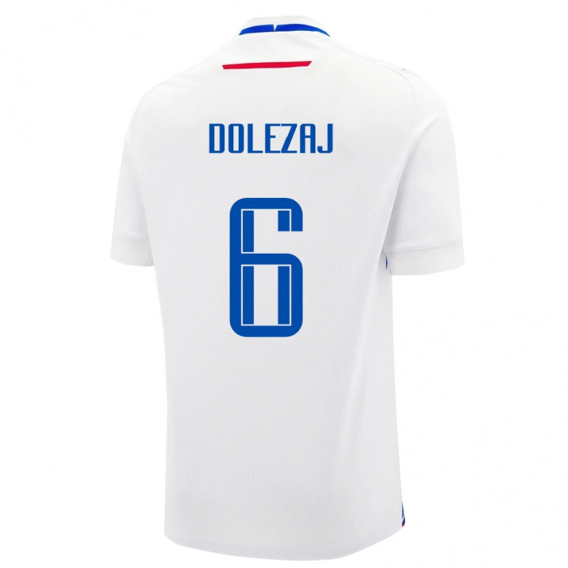 Danxen Niño Camiseta Eslovaquia Maxim Dolezaj #6 Blanco Azul 2ª Equipación 26-28 La Camisa México
