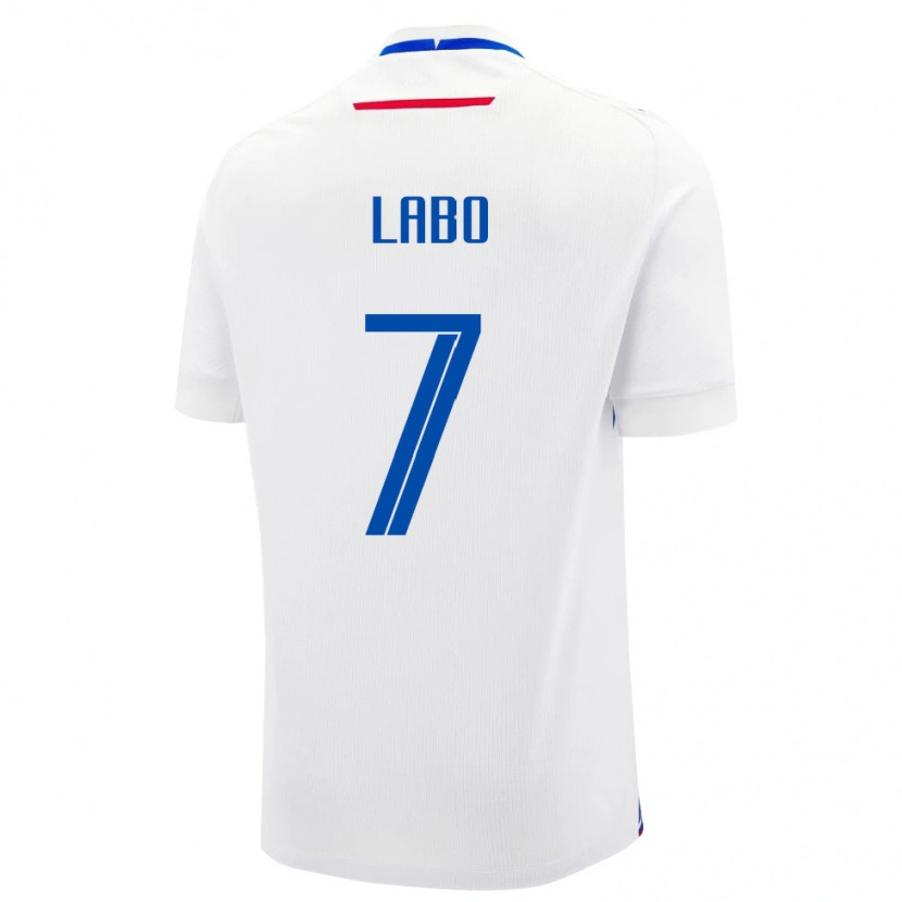 Danxen Niño Camiseta Eslovaquia Adam Labo #7 Blanco Azul 2ª Equipación 26-28 La Camisa México