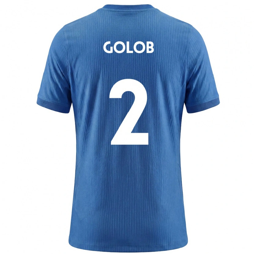 Danxen Niño Camiseta Eslovenia Lana Golob #2 Azul Blanco 2ª Equipación 26-28 La Camisa México