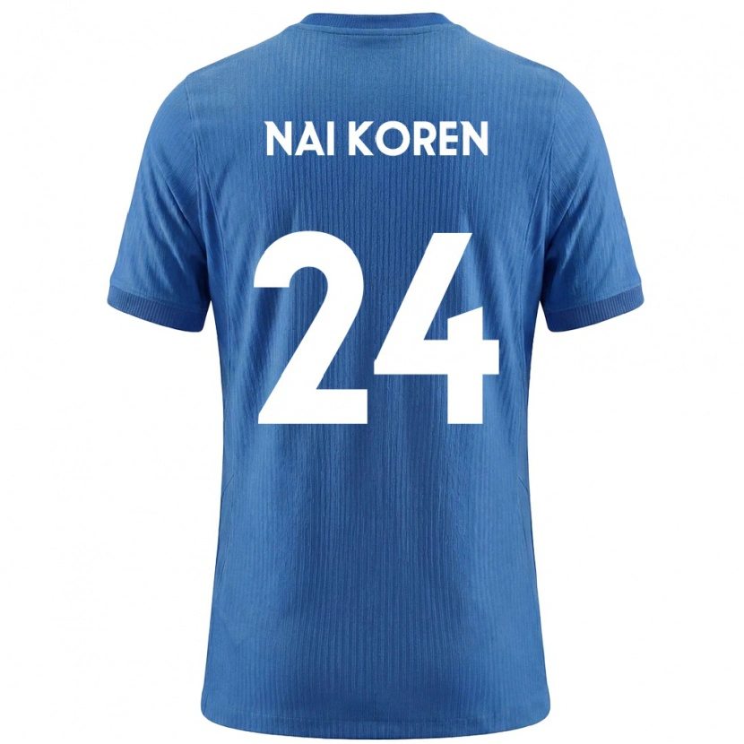 Danxen Niño Camiseta Eslovenia Tian Nai Koren #24 Azul Blanco 2ª Equipación 26-28 La Camisa México