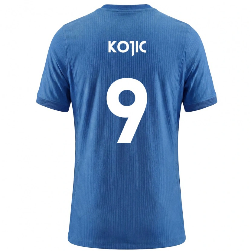 Danxen Niño Camiseta Eslovenia Dino Kojic #9 Azul Blanco 2ª Equipación 26-28 La Camisa México