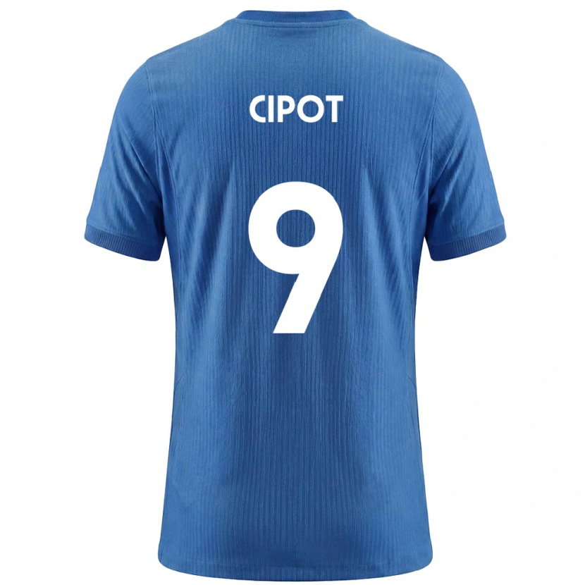 Danxen Niño Camiseta Eslovenia Tio Cipot #9 Azul Blanco 2ª Equipación 26-28 La Camisa México