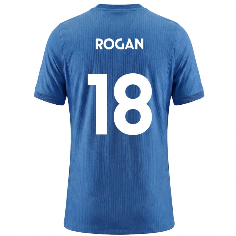 Danxen Niño Camiseta Eslovenia Manja Rogan #18 Azul Blanco 2ª Equipación 26-28 La Camisa México
