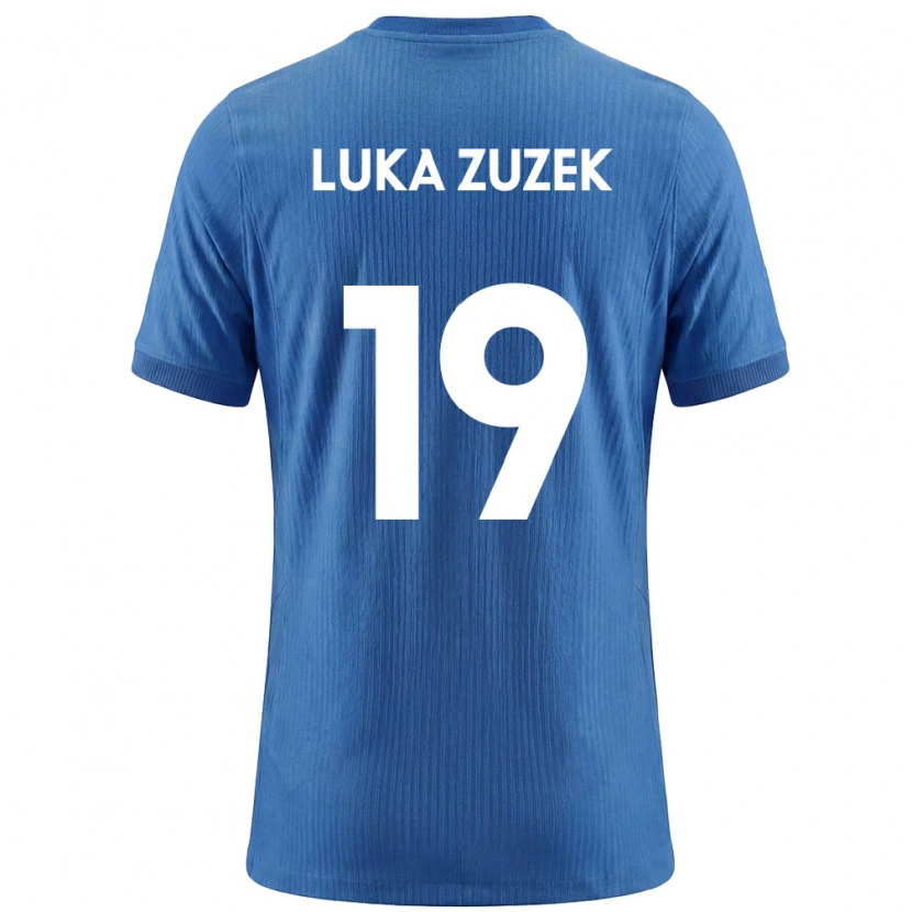 Danxen Niño Camiseta Eslovenia Zan Luka Zuzek #19 Azul Blanco 2ª Equipación 26-28 La Camisa México