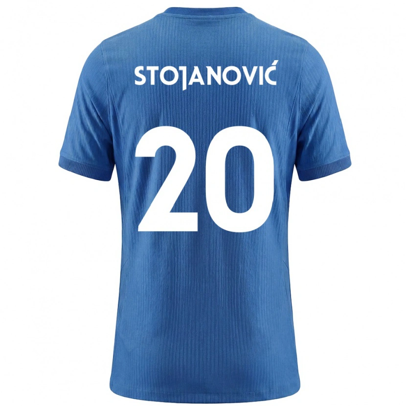 Danxen Niño Camiseta Eslovenia Petar Stojanović #20 Azul Blanco 2ª Equipación 26-28 La Camisa México