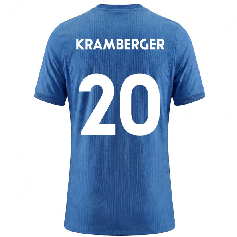 Danxen Niño Camiseta Eslovenia Enej Kramberger #20 Azul Blanco 2ª Equipación 26-28 La Camisa México