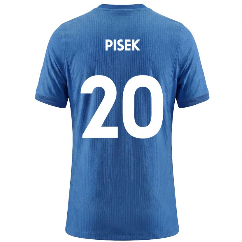 Danxen Niño Camiseta Eslovenia Jost Pisek #20 Azul Blanco 2ª Equipación 26-28 La Camisa México