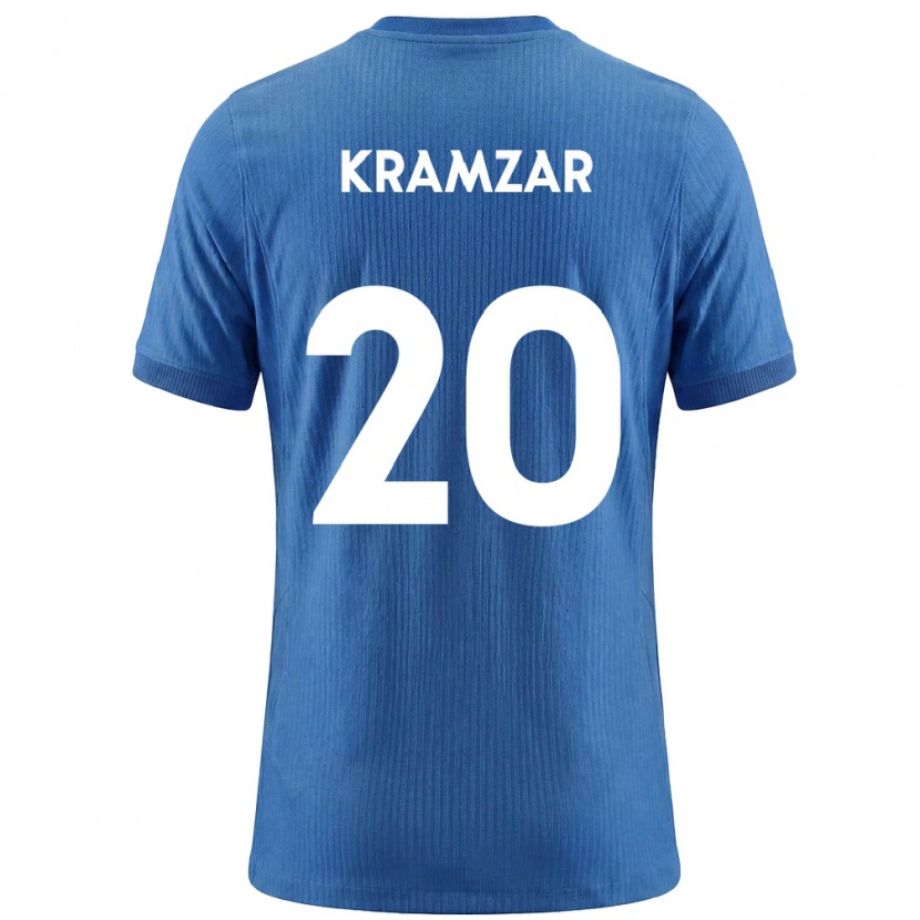 Danxen Niño Camiseta Eslovenia Zara Kramžar #20 Azul Blanco 2ª Equipación 26-28 La Camisa México