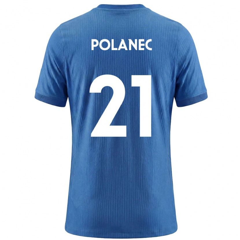 Danxen Niño Camiseta Eslovenia Gaj Polanec #21 Azul Blanco 2ª Equipación 26-28 La Camisa México