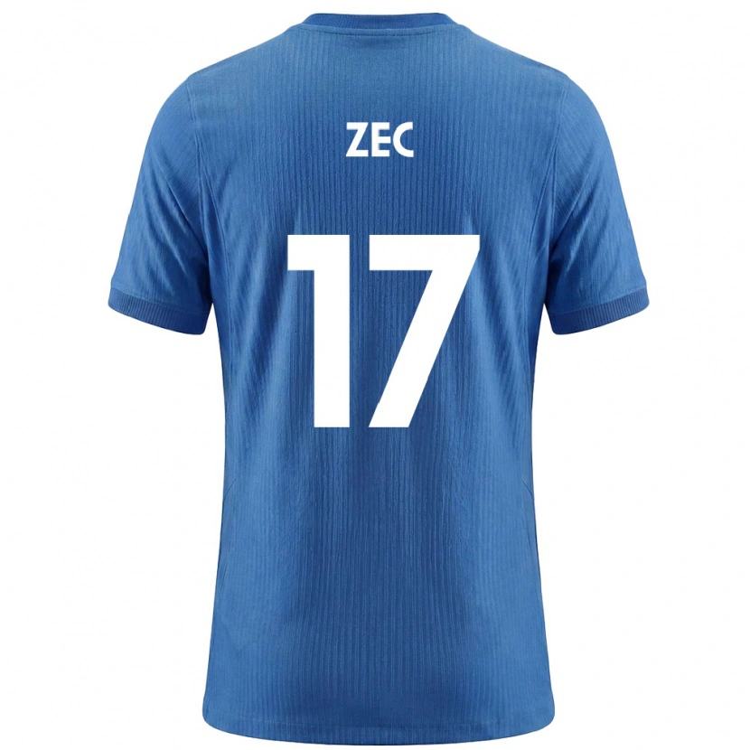 Danxen Niño Camiseta Eslovenia David Zec #17 Azul Blanco 2ª Equipación 26-28 La Camisa México