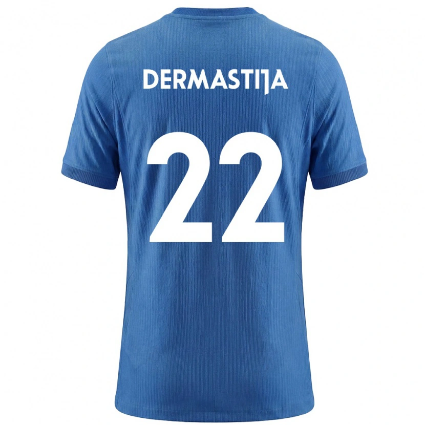 Danxen Niño Camiseta Eslovenia Nejc Dermastija #22 Azul Blanco 2ª Equipación 26-28 La Camisa México