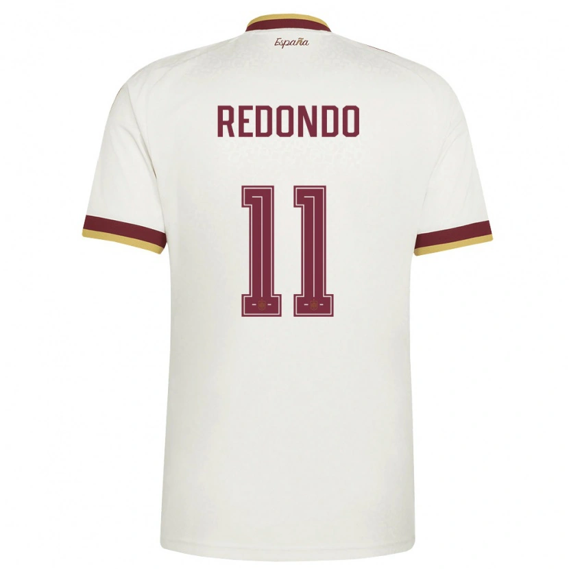Danxen Niño Camiseta España Alba Redondo #11 Marfil Borgoña 2ª Equipación 26-28 La Camisa México