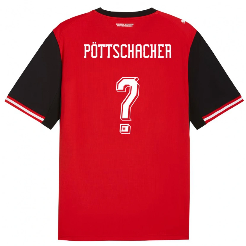 Danxen Hombre Camiseta Austria Beni Pöttschacher #0 Negro Blanco 1ª Equipación 26-28 La Camisa México