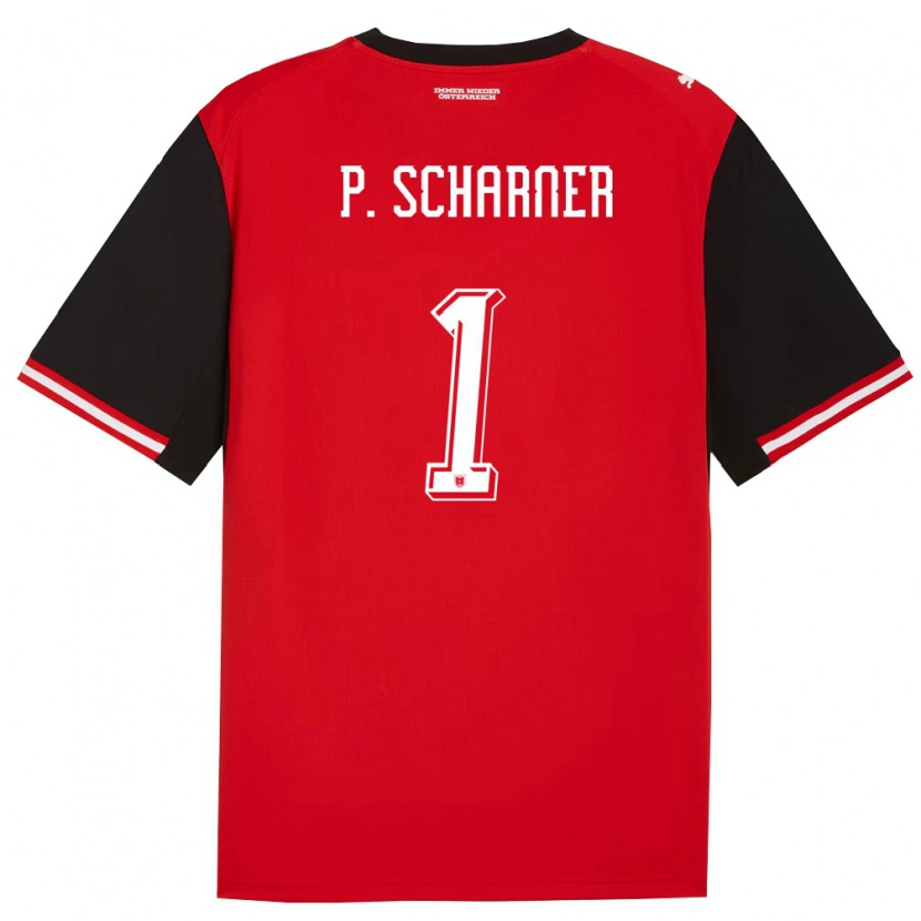 Danxen Hombre Camiseta Austria Paul Scharner #1 Negro Blanco 1ª Equipación 26-28 La Camisa México