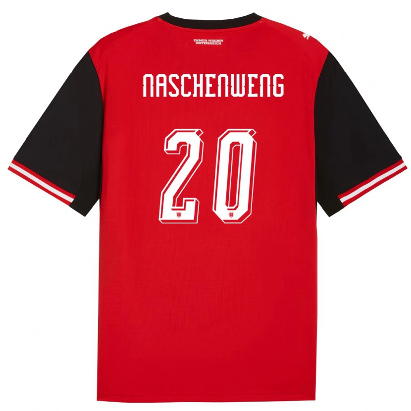 Danxen Hombre Camiseta Austria Katharina Naschenweng #20 Negro Blanco 1ª Equipación 26-28 La Camisa México