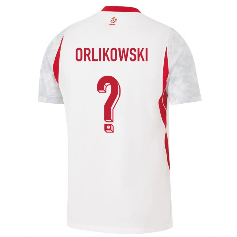 Danxen Hombre Camiseta Polonia Igor Orlikowski #0 Blanco Rojo Gris 1ª Equipación 26-28 La Camisa México
