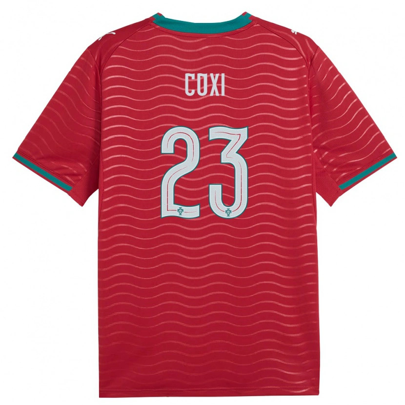 Danxen Hombre Camiseta Portugal Diego Coxi #23 Rojo Verde Blanco 1ª Equipación 26-28 La Camisa México