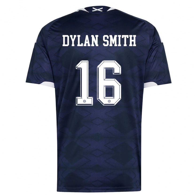 Danxen Hombre Camiseta Escocia Dylan Smith #16 Marino Blanco 1ª Equipación 26-28 La Camisa México