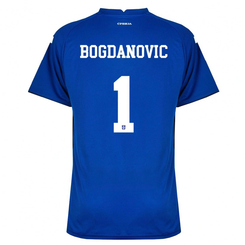 Danxen Hombre Camiseta Serbia Bogdan Bogdanovic #1 Marino Rojo 1ª Equipación 26-28 La Camisa México