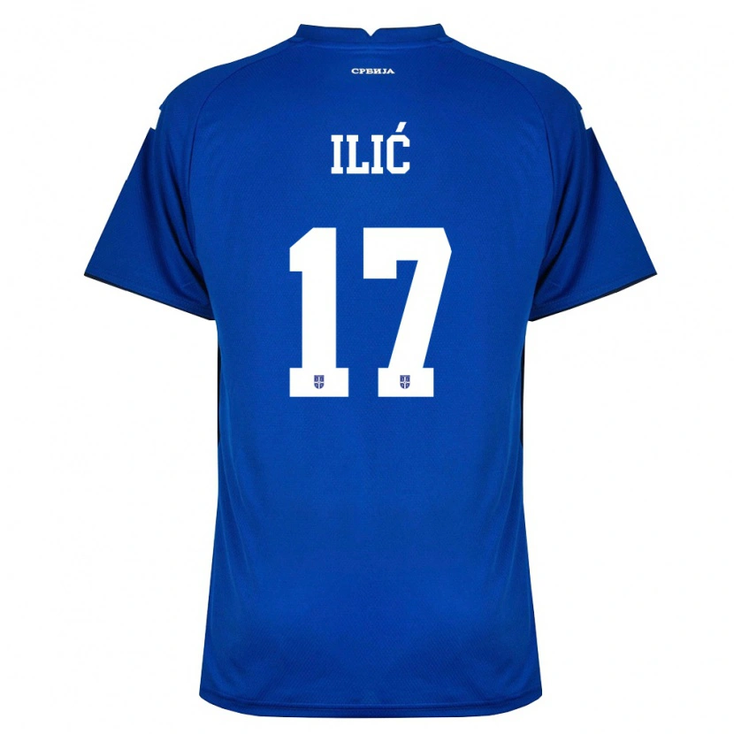 Danxen Hombre Camiseta Serbia Ivan Ilić #17 Marino Rojo 1ª Equipación 26-28 La Camisa México