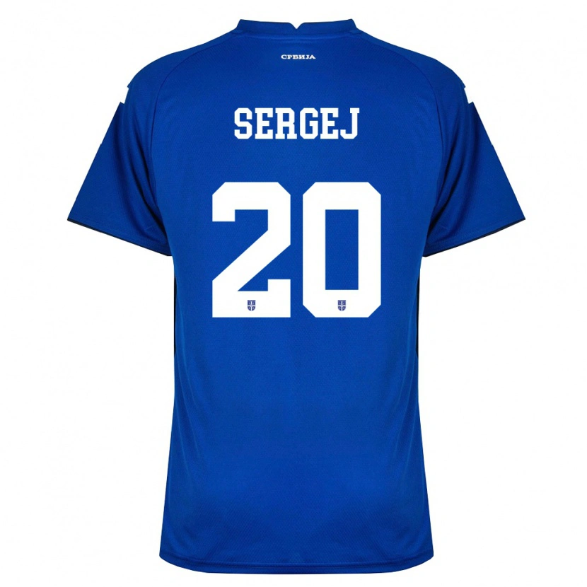 Danxen Hombre Camiseta Serbia Sergej Milinković-Savić #20 Marino Rojo 1ª Equipación 26-28 La Camisa México