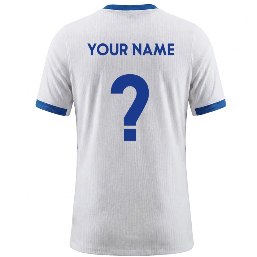 Danxen Hombre Camiseta Eslovenia Su Nombre #0 Blanco Azul 1ª Equipación 26-28 La Camisa México