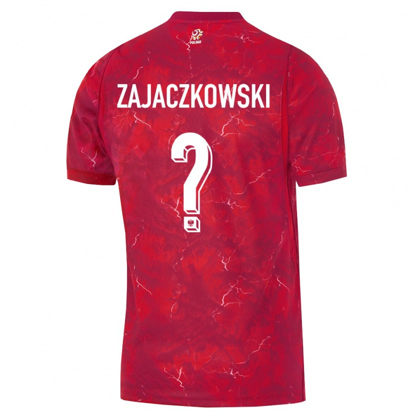 Danxen Hombre Camiseta Polonia Lukasz Zajaczkowski #0 Rojo Blanco 2ª Equipación 26-28 La Camisa México