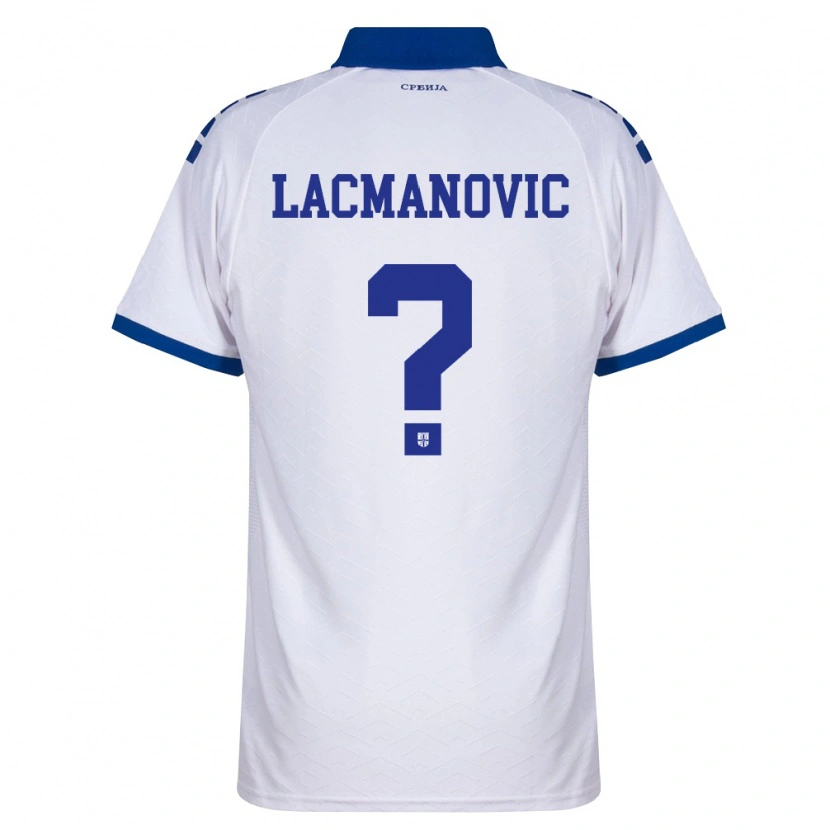 Danxen Hombre Camiseta Serbia Mateja Lacmanovic #0 Marino Blanco Rojo 2ª Equipación 26-28 La Camisa México