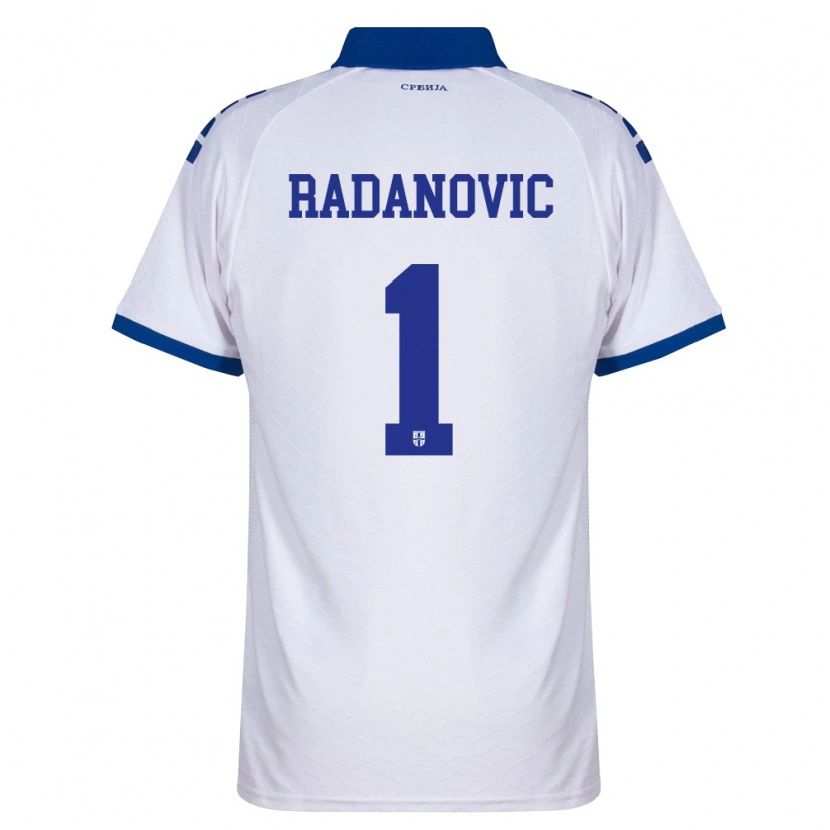 Danxen Hombre Camiseta Serbia Savo Radanovic #1 Marino Blanco Rojo 2ª Equipación 26-28 La Camisa México