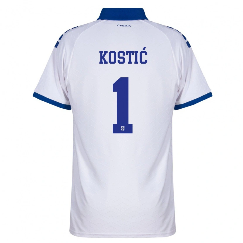 Danxen Hombre Camiseta Serbia Milica Kostic #1 Marino Blanco Rojo 2ª Equipación 26-28 La Camisa México