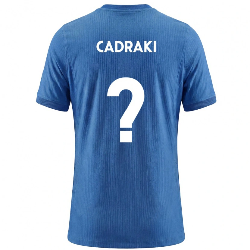 Danxen Hombre Camiseta Eslovenia Betim Cadraki #0 Azul Blanco 2ª Equipación 26-28 La Camisa México